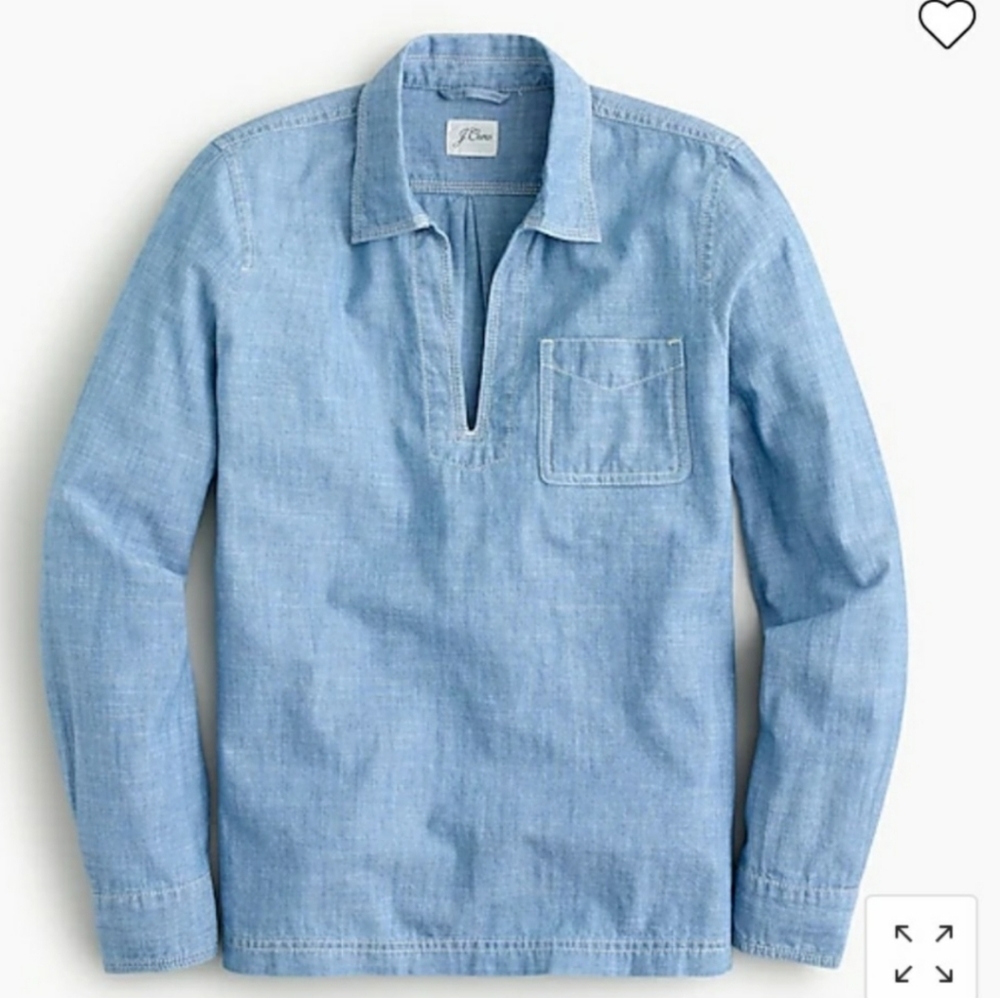 J.Crew, Re-Imagined Women's Size Small Denim Long Sleeve Shirt